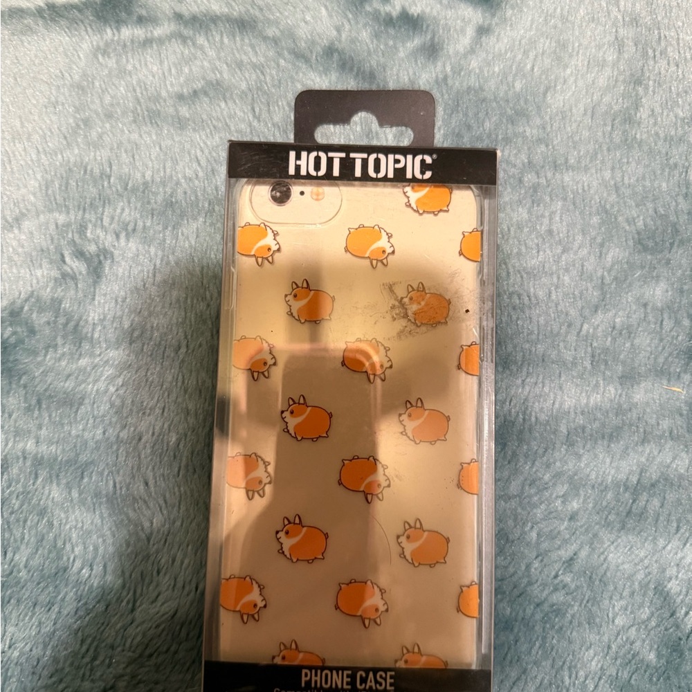 Hot Topic Corgi Design Phone Case - Orange and White